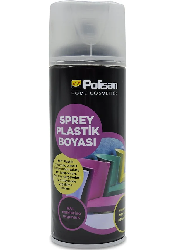 Polisan%20Sprey%20Plastik%20Yüzey%20Aksam%20Boyası%20400Ml%20Mat%20Siyah%20Ral9004