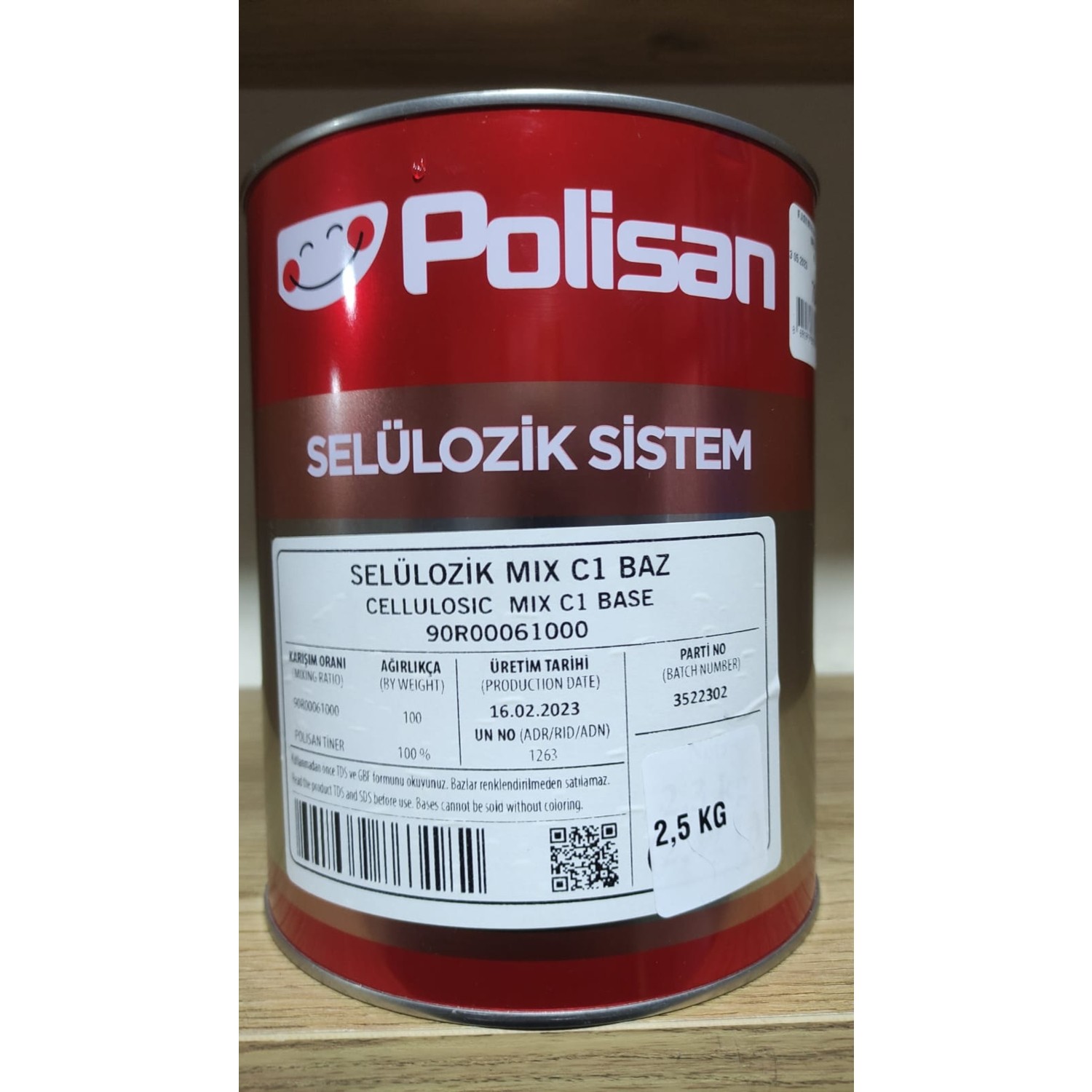 Polisan%20Selülozik%20Boya%20Siyah%202,3%20Litre