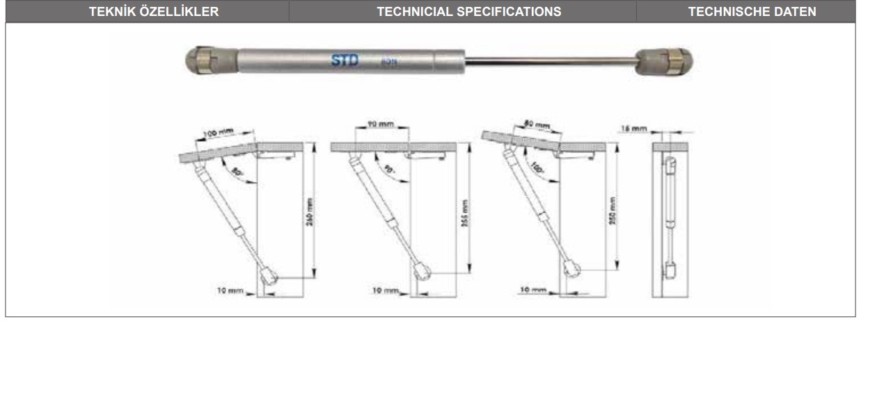 STD%20100N%20Gazlı%20Piston%20Dolap%20Kapak%20Amortisörü